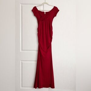 PinkBlush Red Maxi Dress